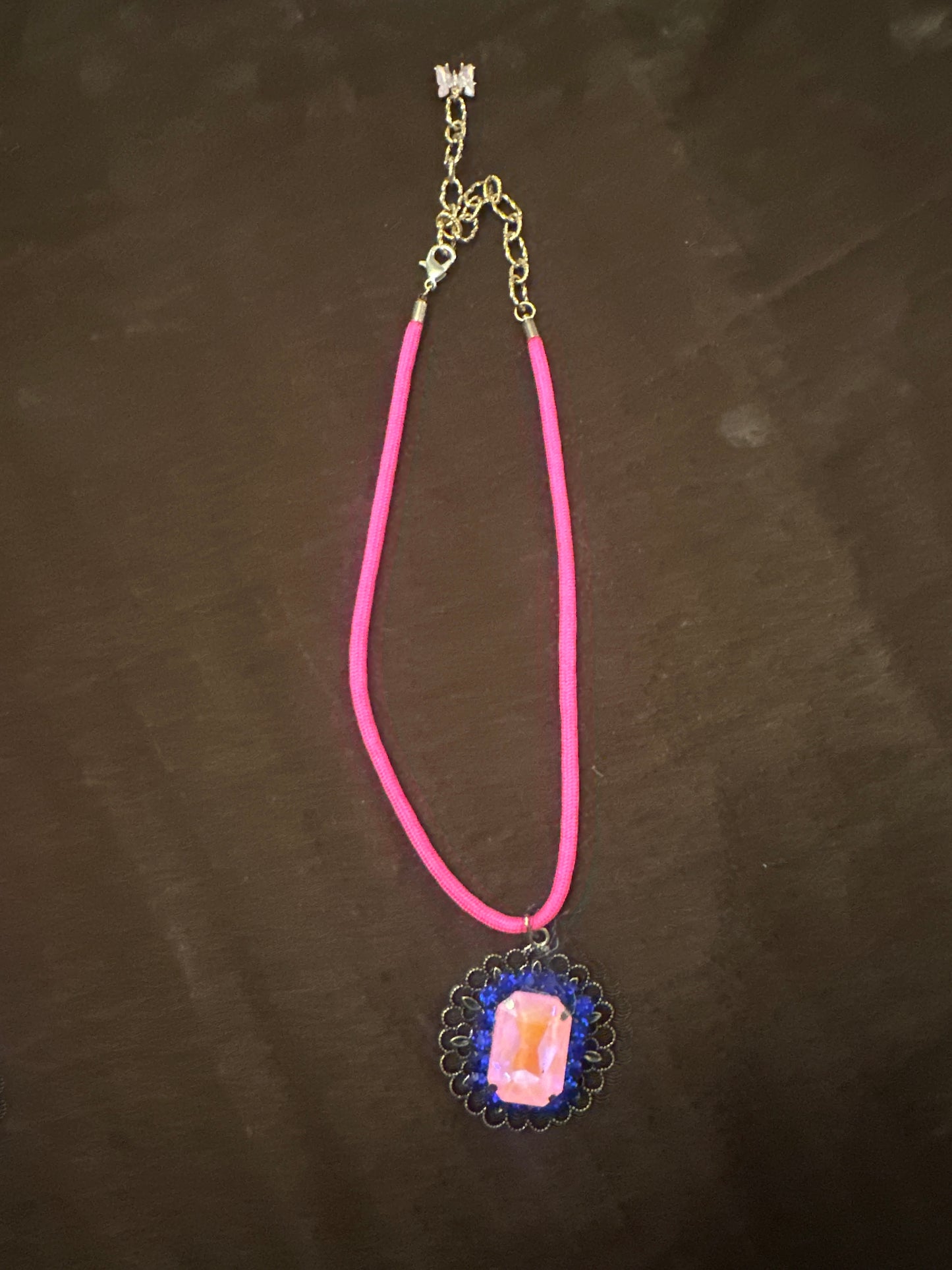 Cynthia’s neon necklace