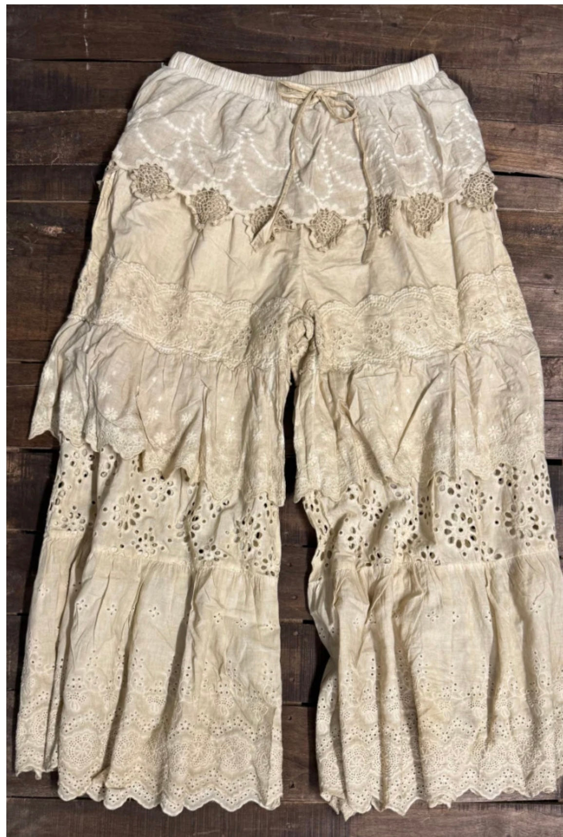 Frill Seeker Pants - Tea Stain