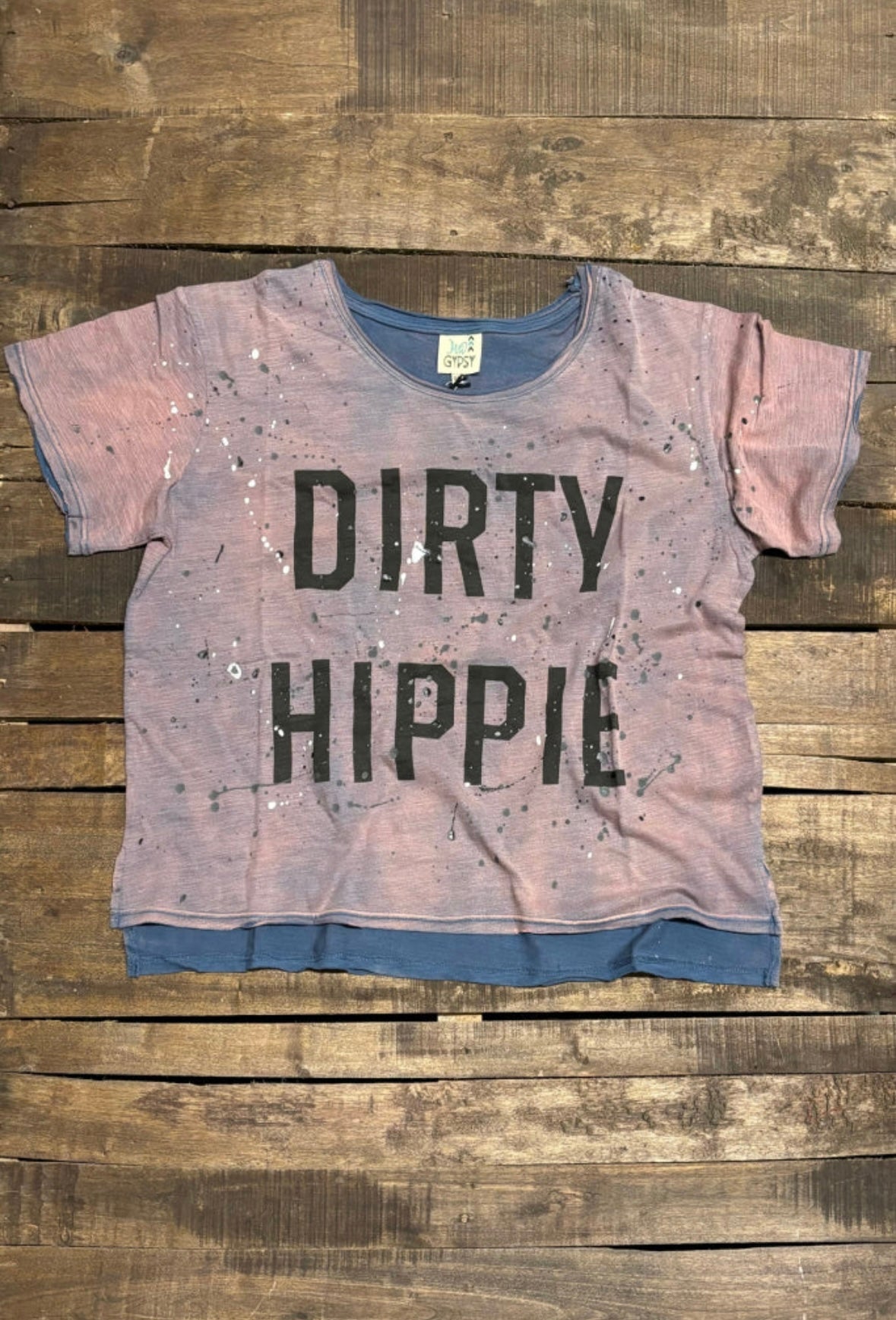 Dirty Hippie Shirt vintage navy