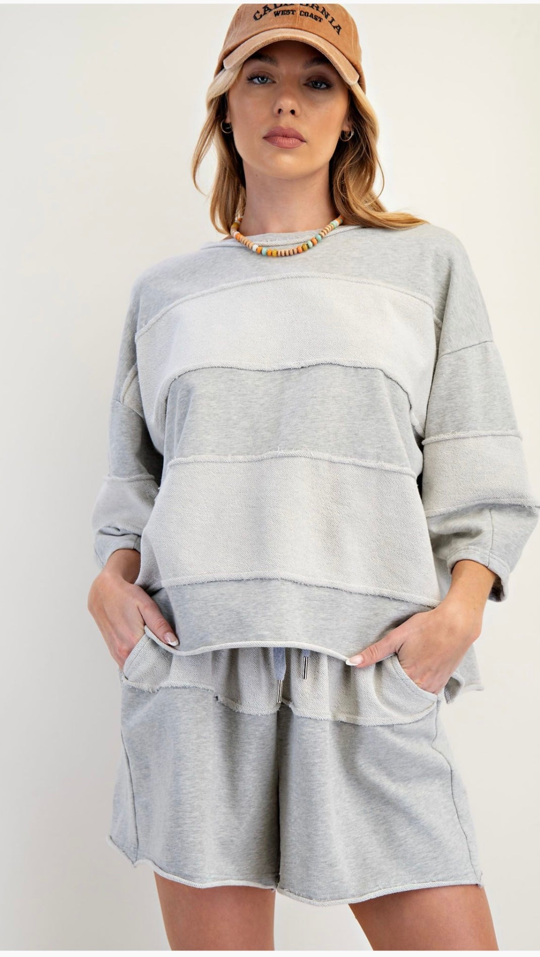 Mineral Washed Terry Knit Top