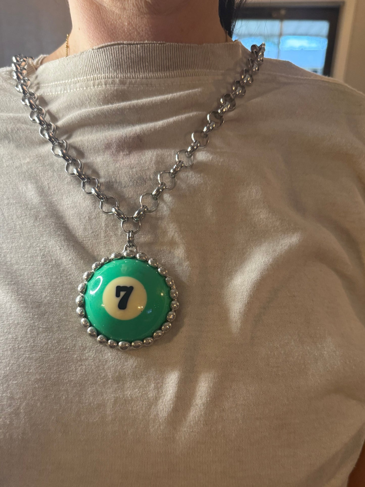 Pool Ball necklace # 7