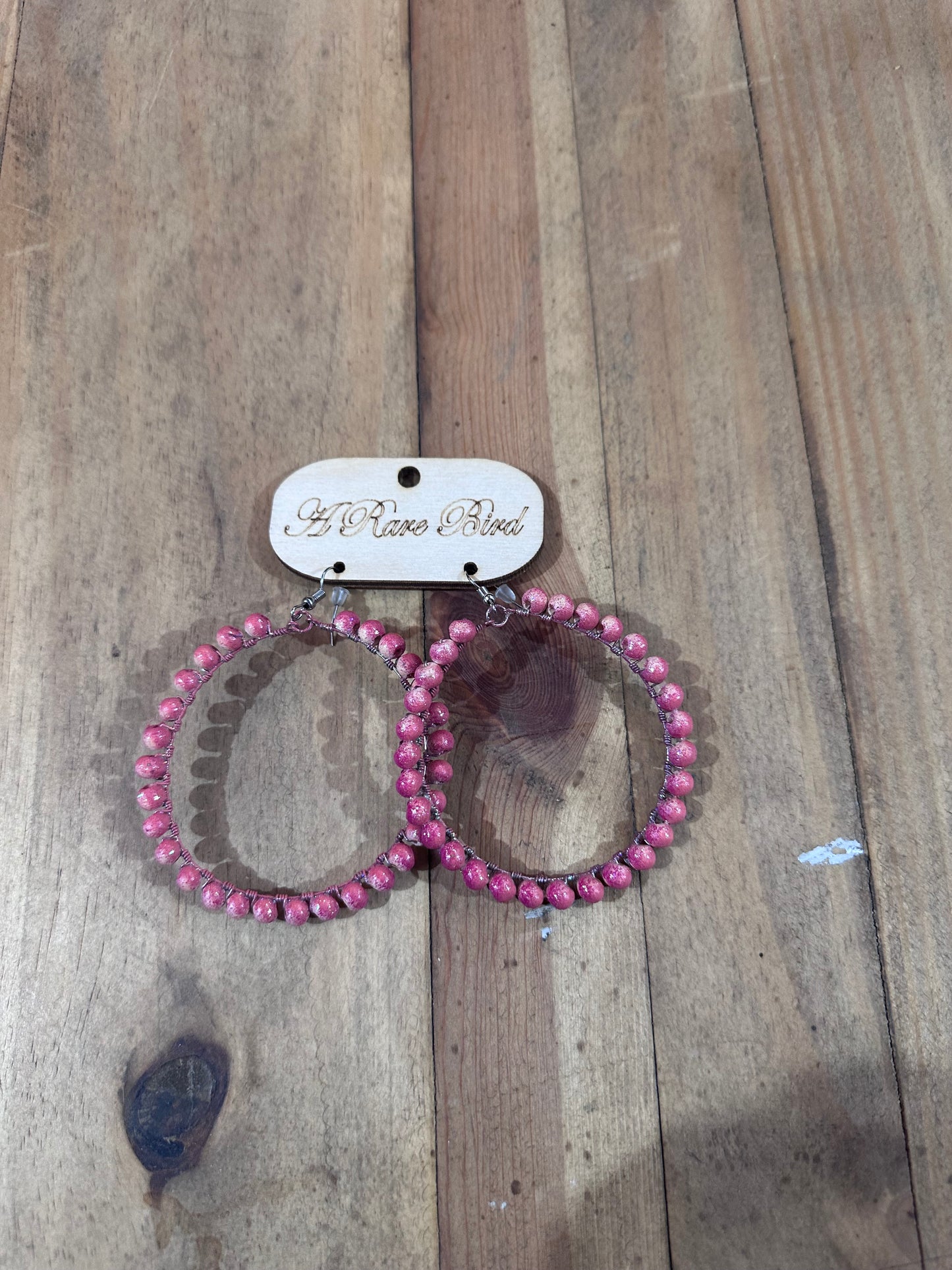 A Rare Bird Tiki Wood Earrings