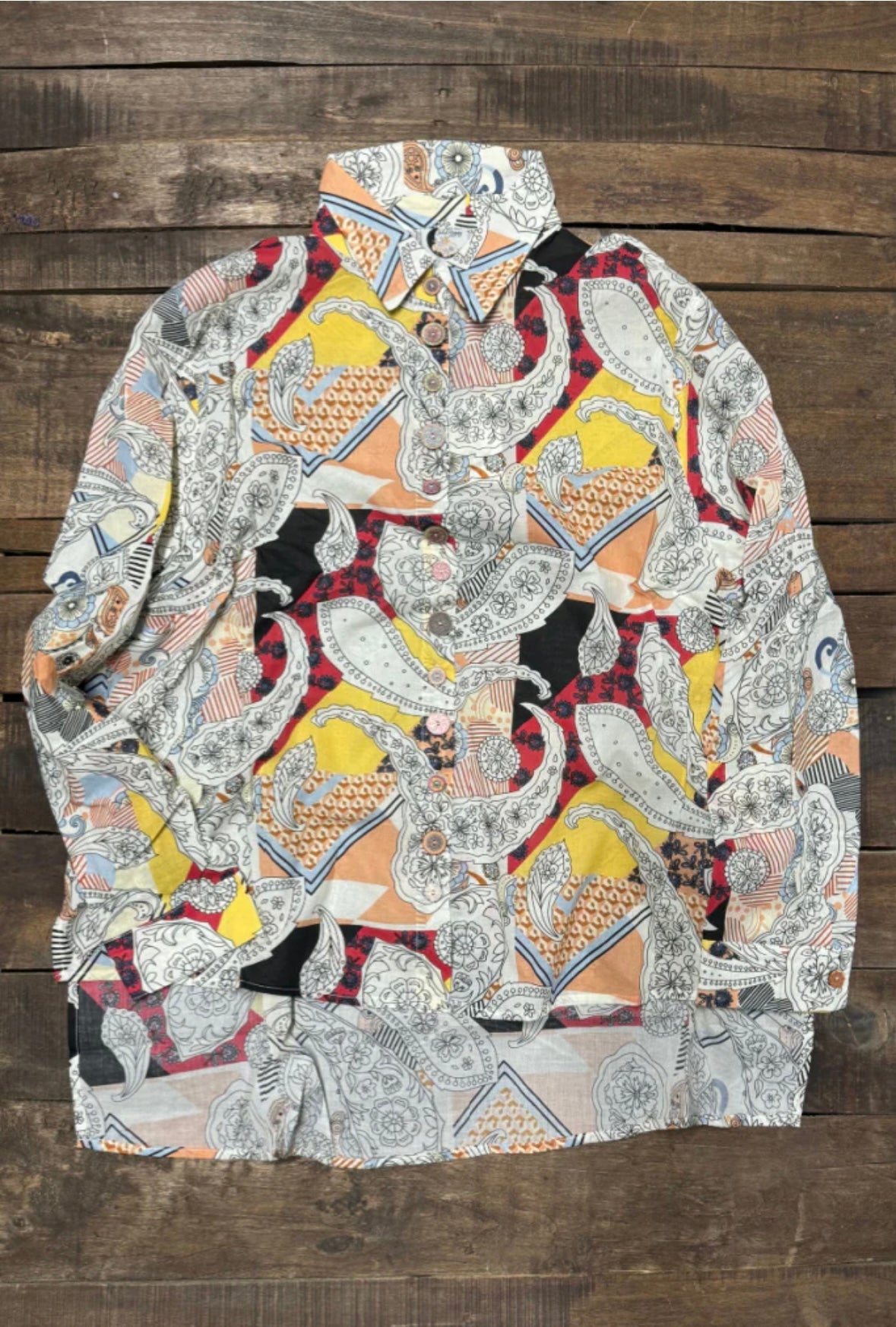 Jaded Gypsy Paisley Skies Top
