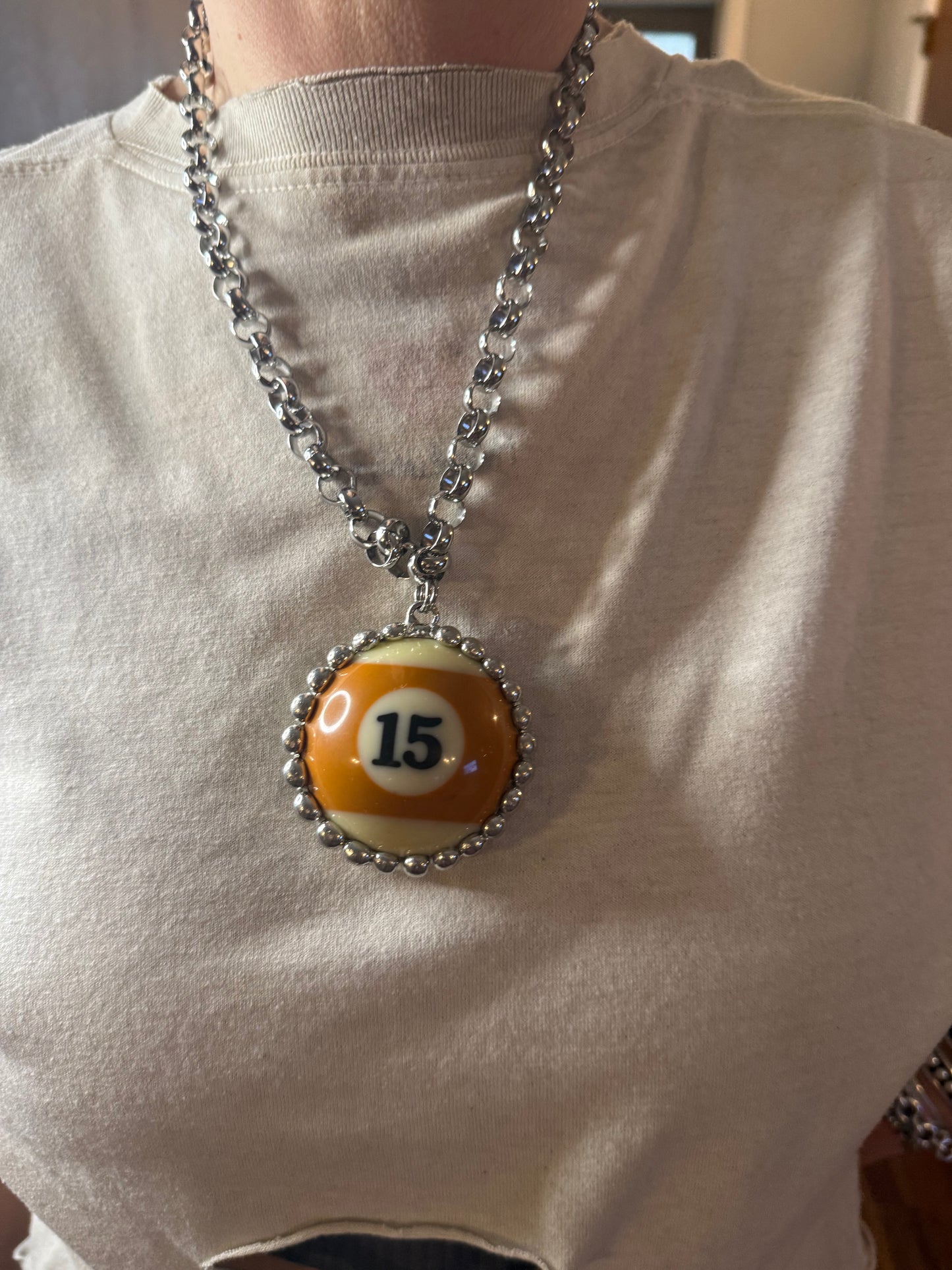 Pool Ball Necklace # 15