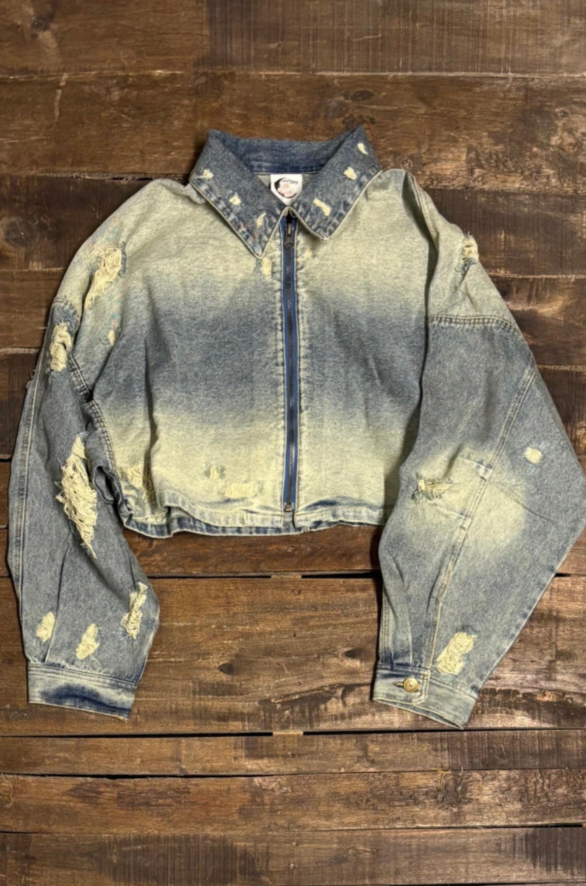 Uptown Crop Denim Jacket