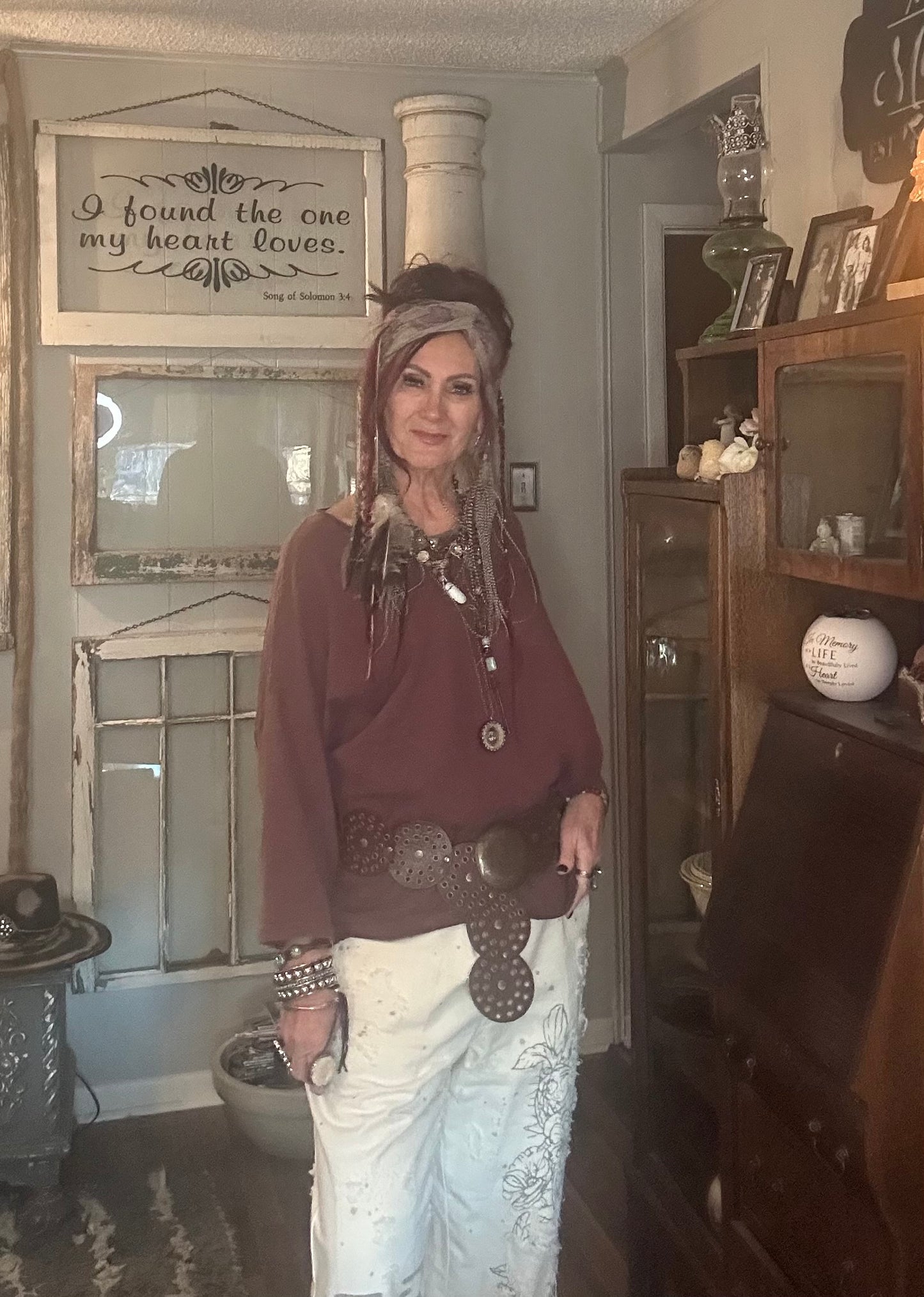 Jaded Gypsy Be Free Top Plum
