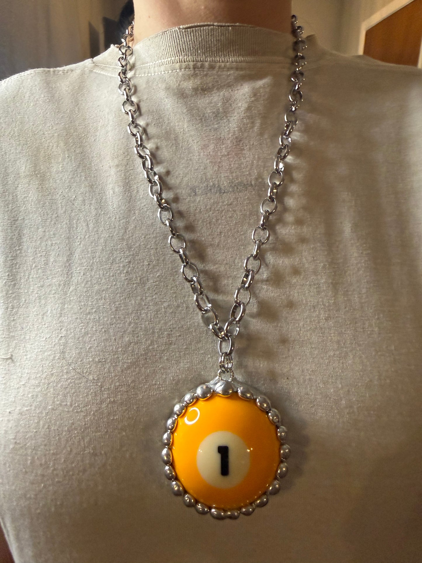 Pool Ball Necklace # 1