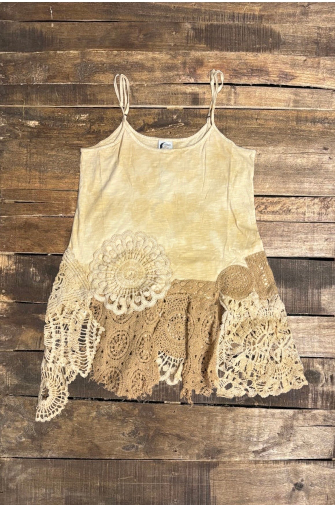 Squared Away Tank - Tea Stain