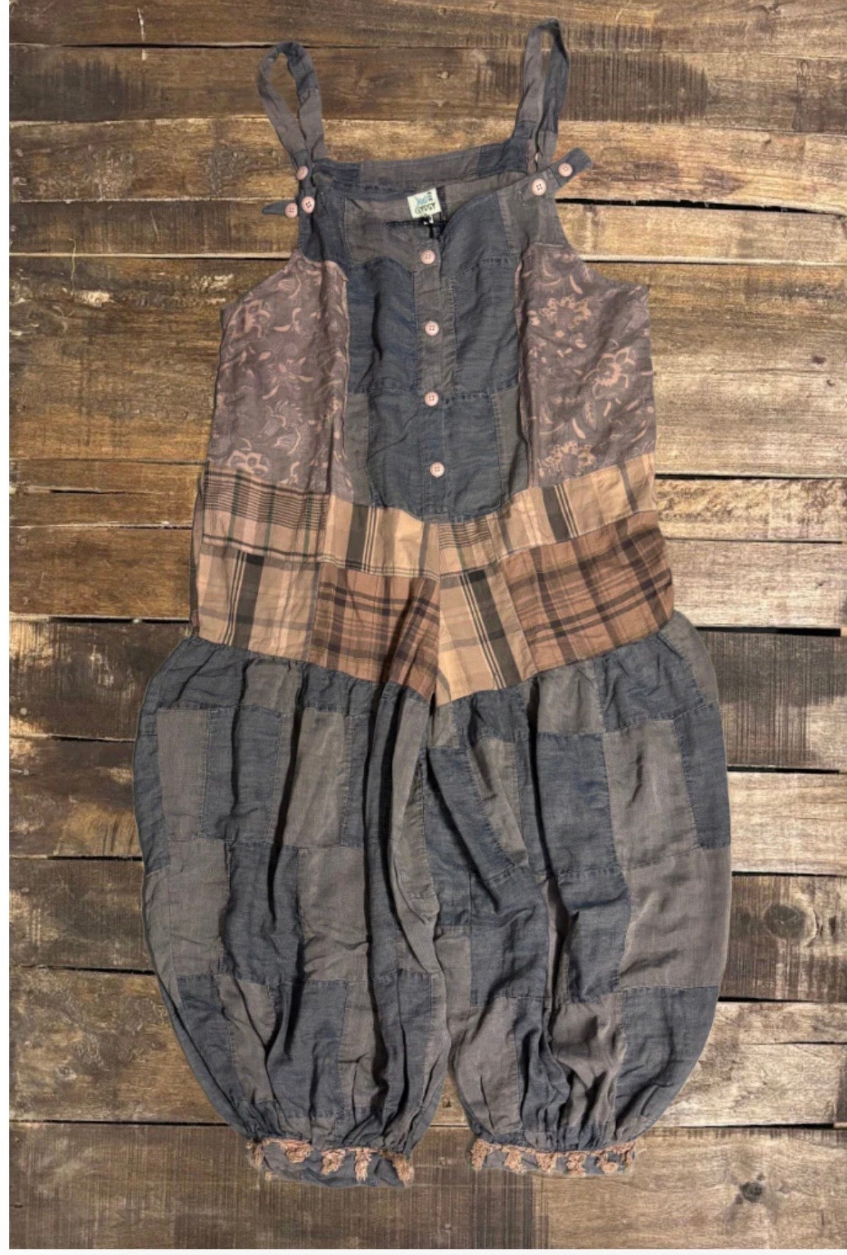 Patched Together Overalls