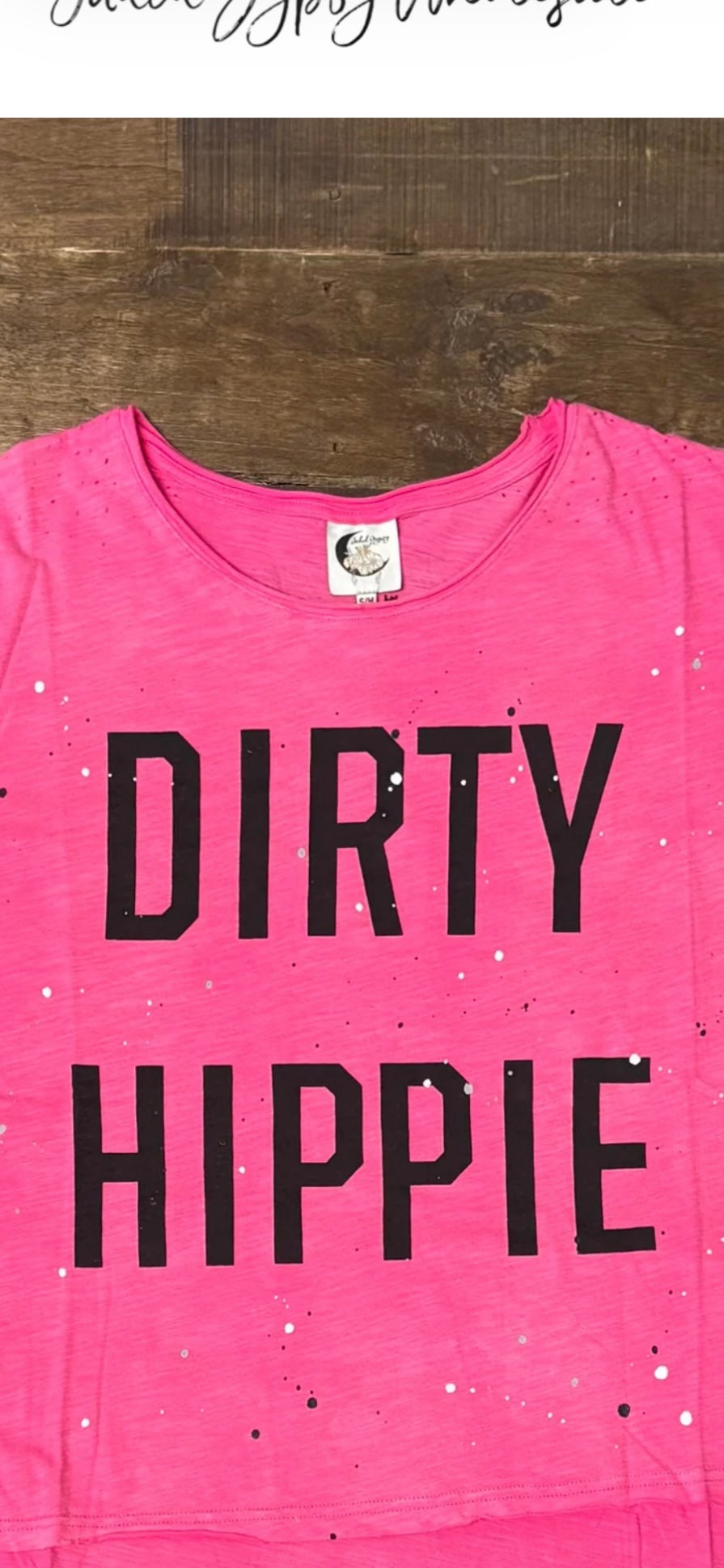 JG- Dirty Hippie Tee- Vintage Dragonfruit