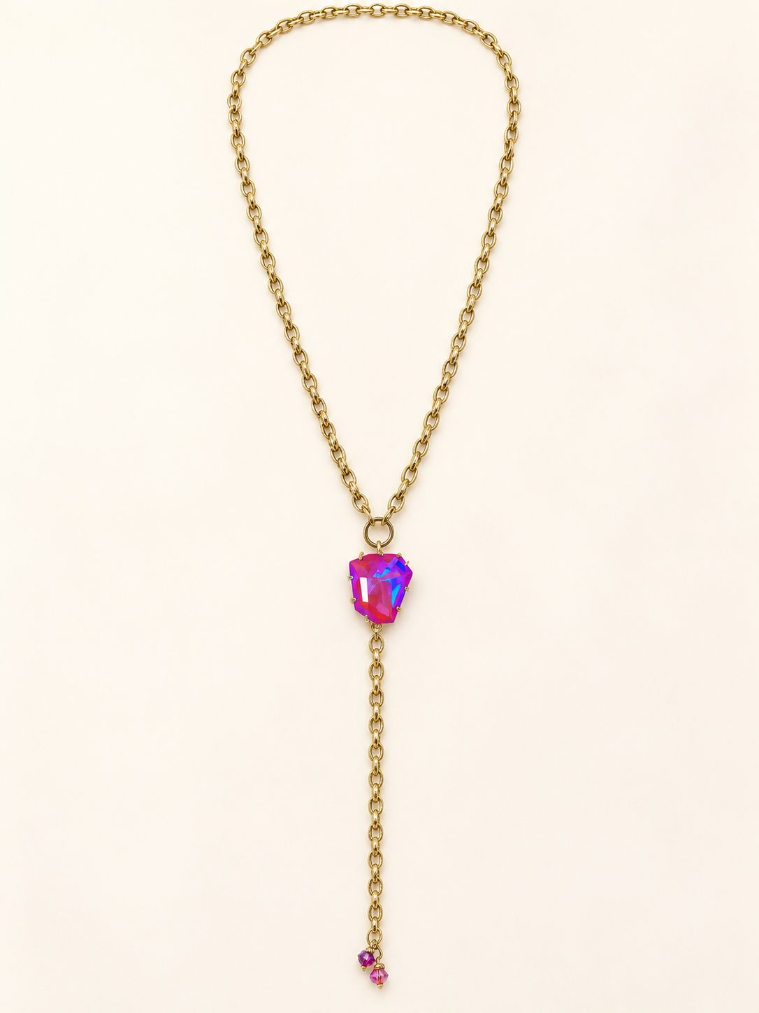 RH101- Lariat on Gold Chain
