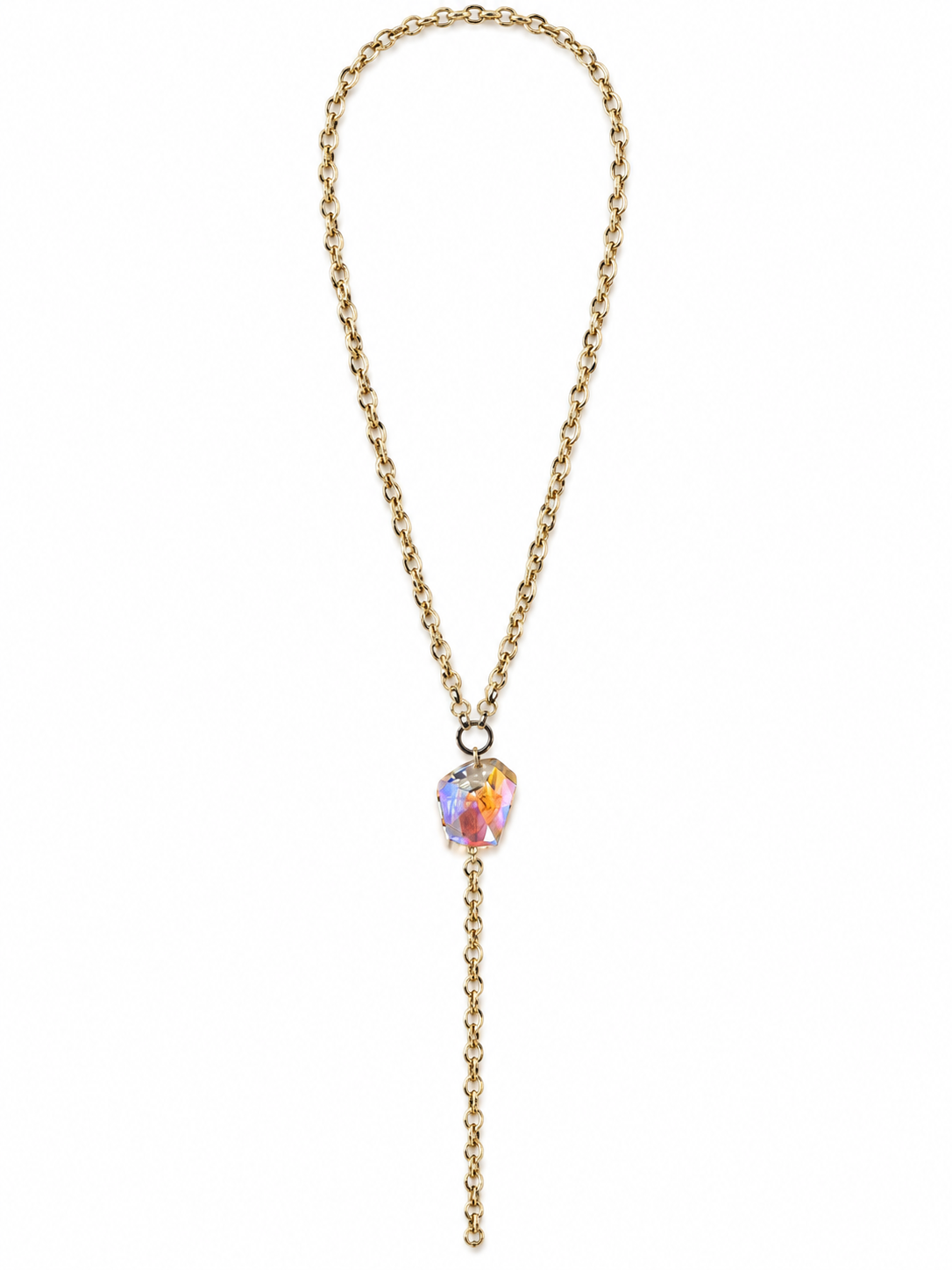 RH102- Lariat on Gold Chain
