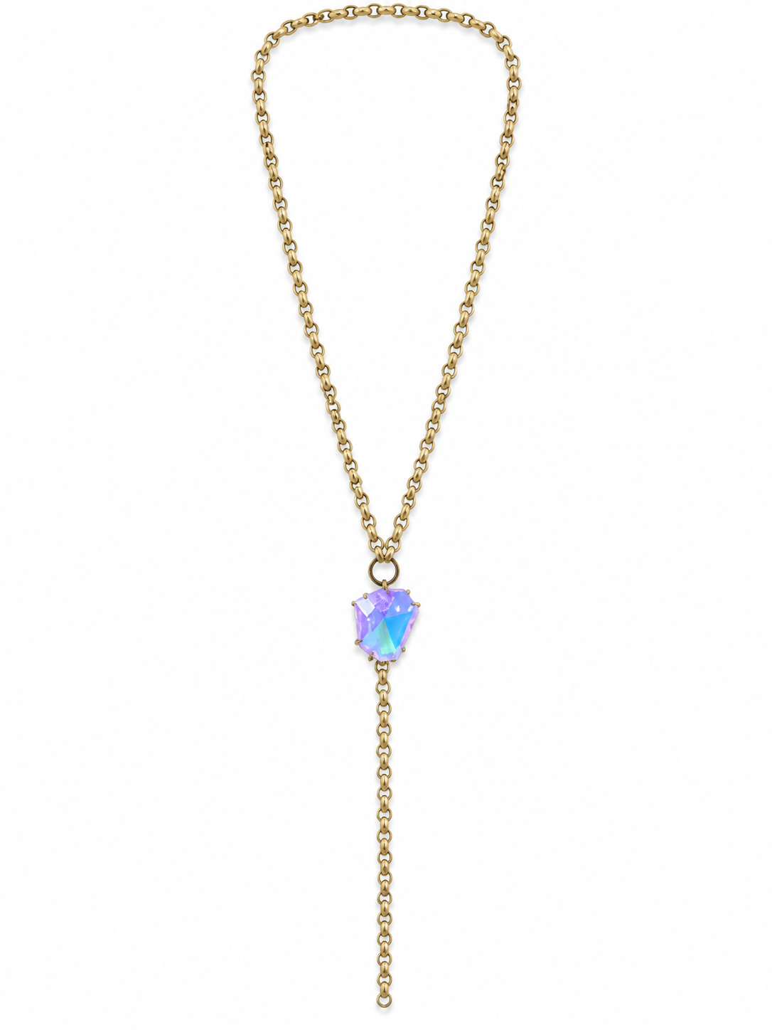 RH105- Lariat on Gold Chain