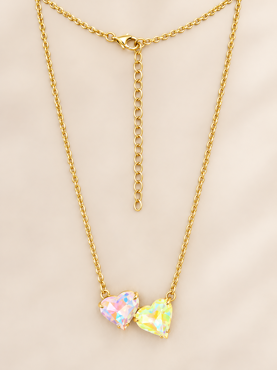 RH118- Double Heart Necklace