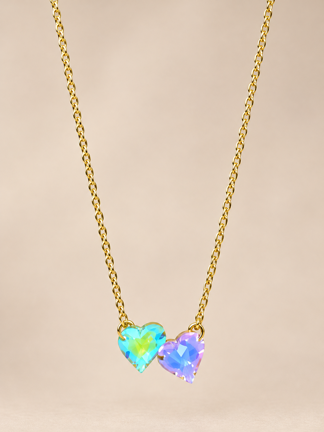 RH123-Double Heart Necklace