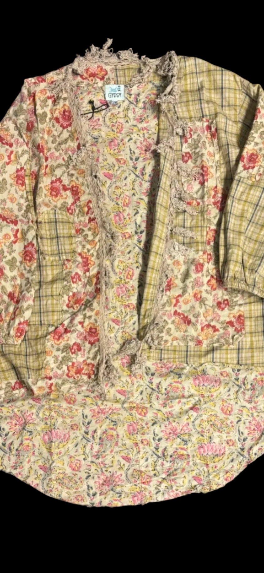 Wildflower Fountain Jacket- Plaid Bloom