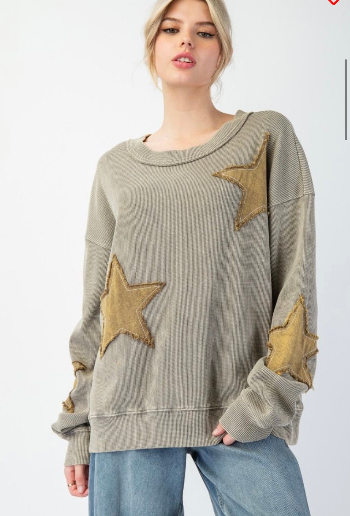 Easel Star Patch Sweatshirt