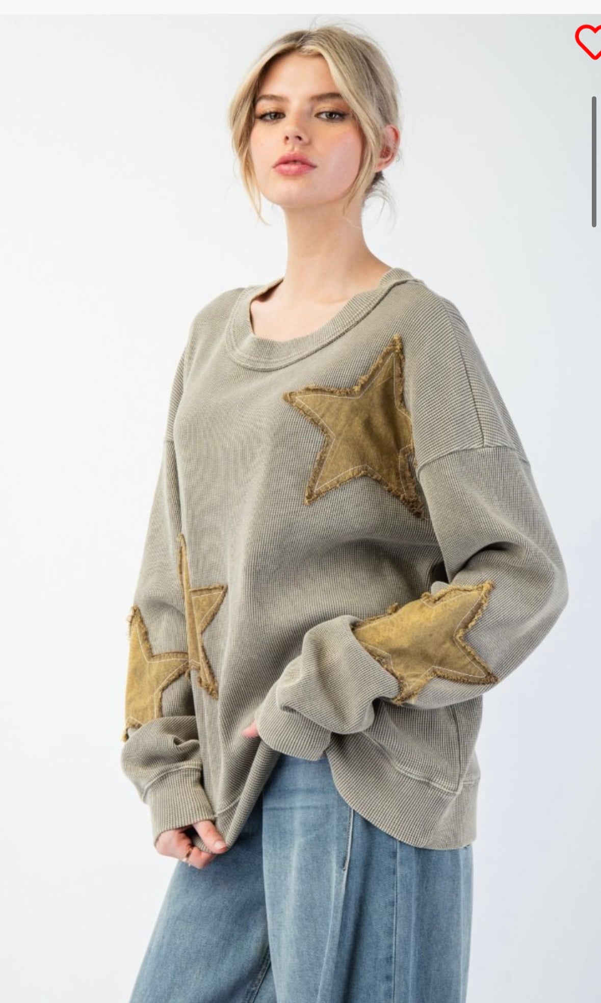 Easel Star Patch Sweatshirt