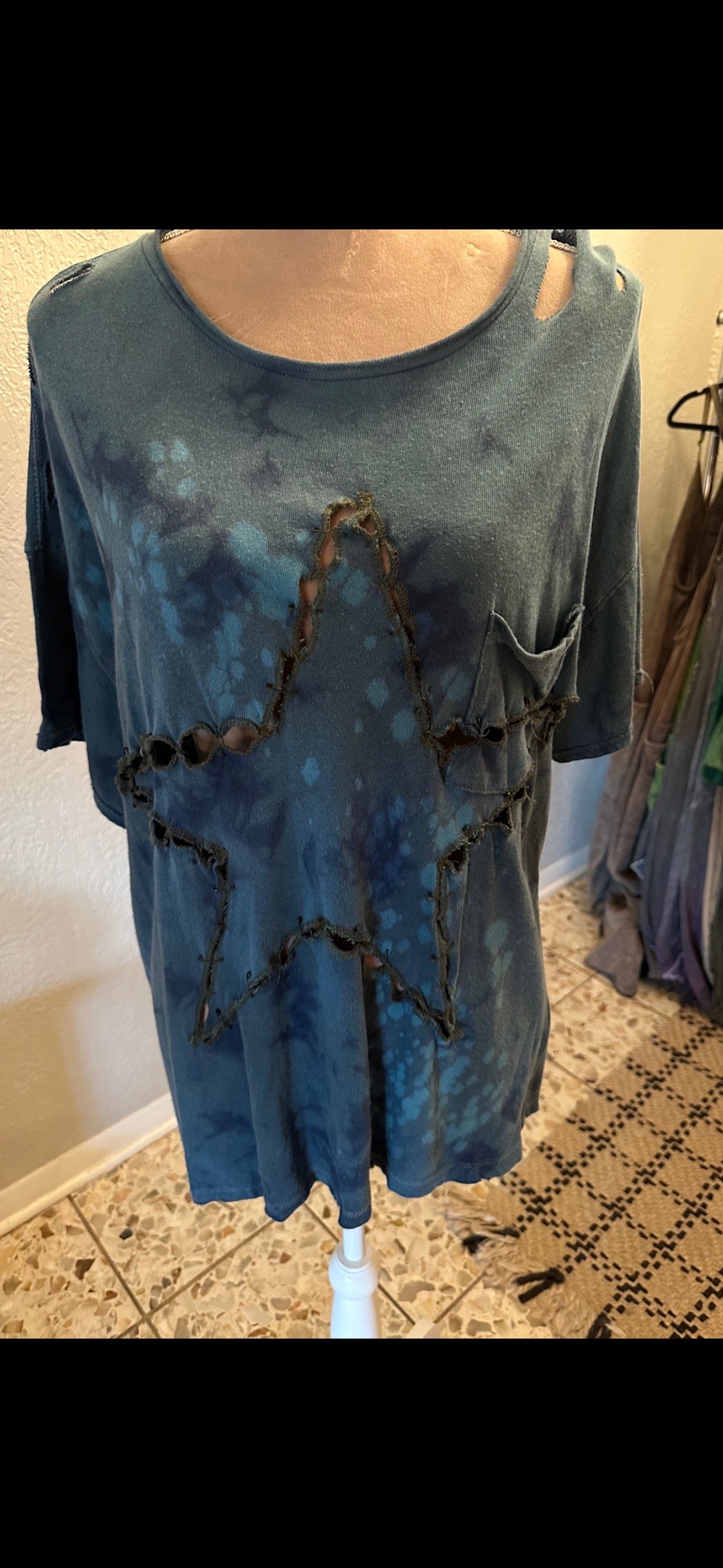 Jaded Gypsy Distressed Star Shirt