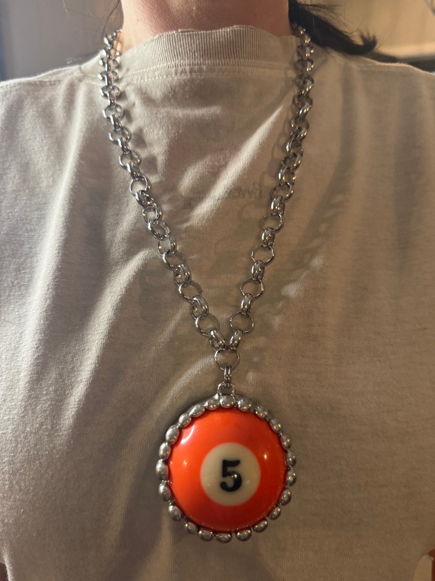 Pool Ball necklace # 5