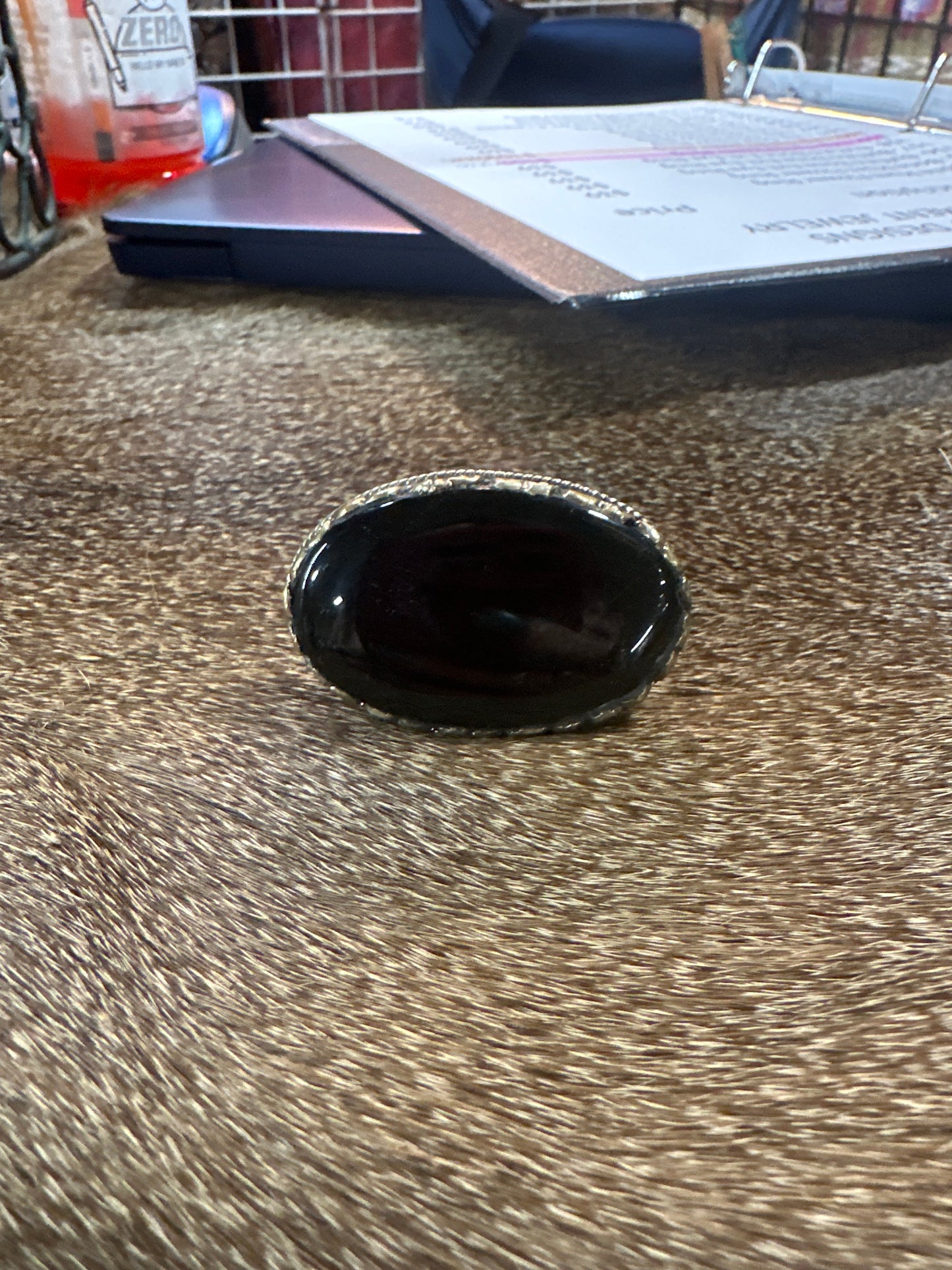 Lg Oval Onyx Ring