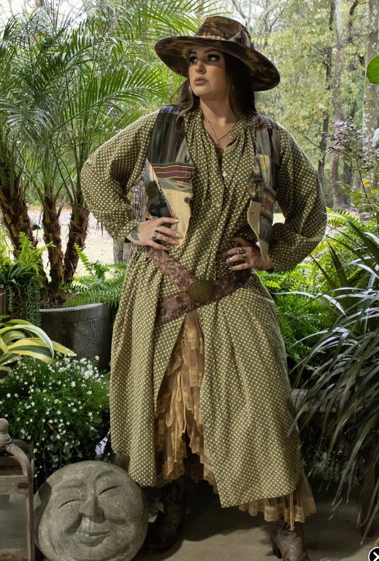 Sweet Nothings Dress - Olive Dot