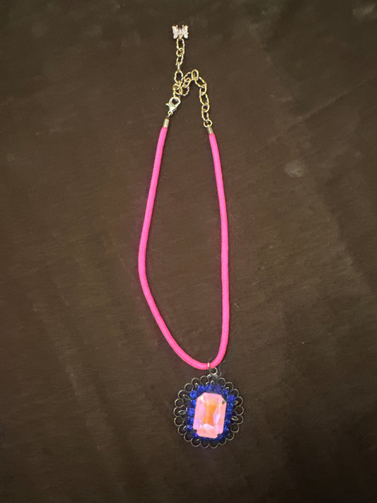 Cynthia’s neon necklace