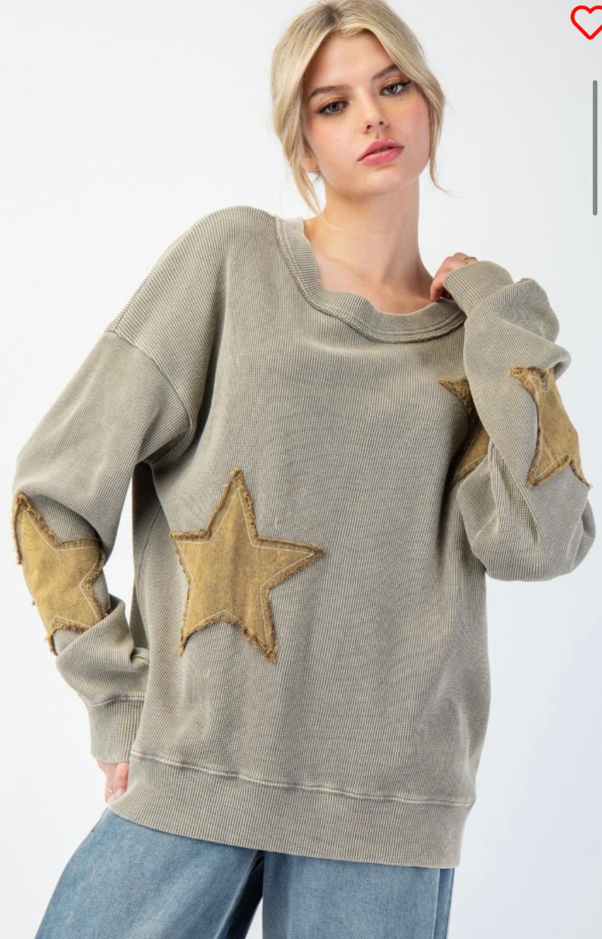 Easel Star Patch Sweatshirt