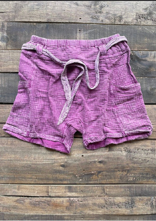 Jaded Gypsy Over the Moon Vintage Plum Shorts