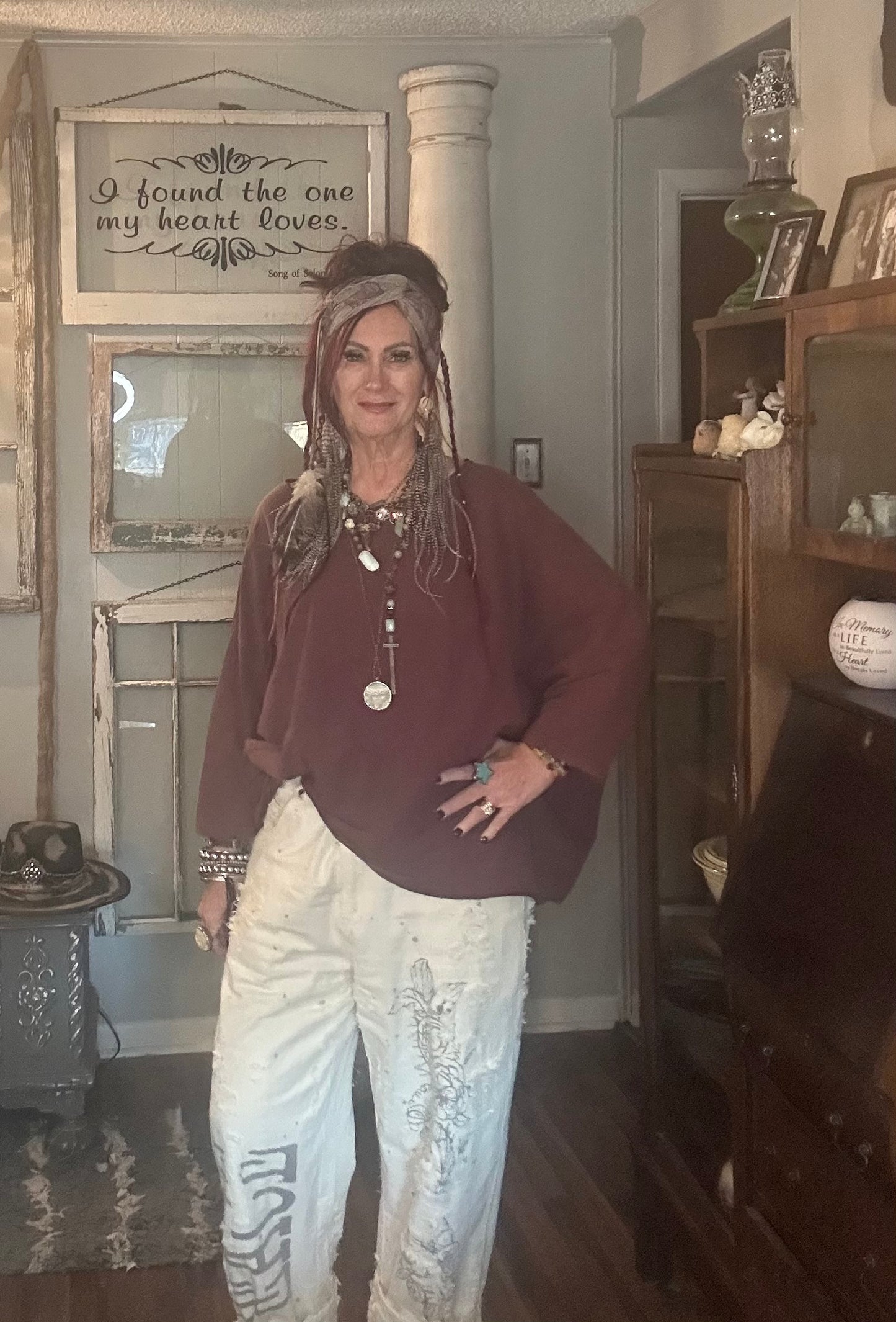 Jaded Gypsy Be Free Top Plum