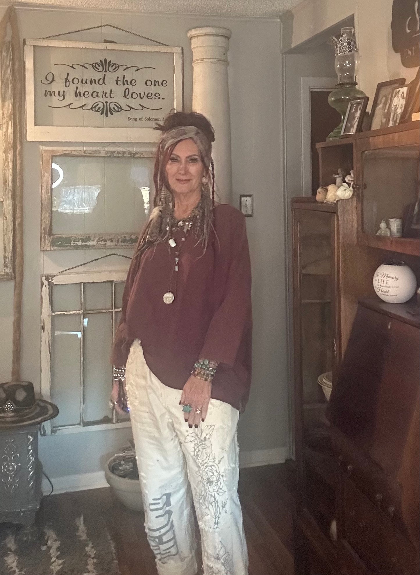 Jaded Gypsy Be Free Top Plum
