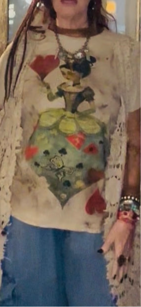 Jaded Gypsy Moon and Dance Tee- Queen Of Hearts