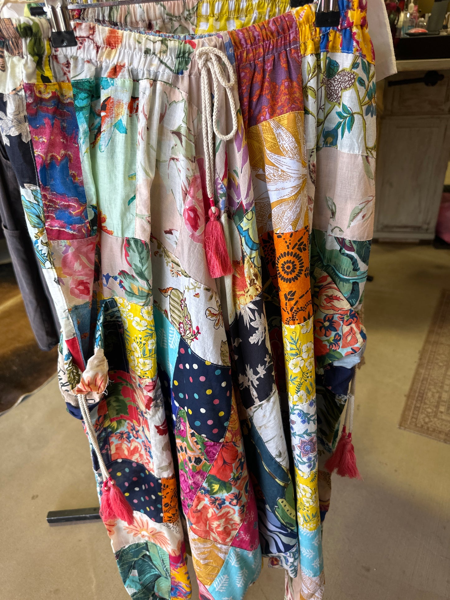 JG patchwork wanderer pants  freestyle