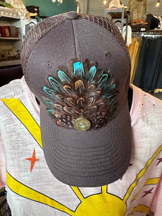 Feather Trucker Hat