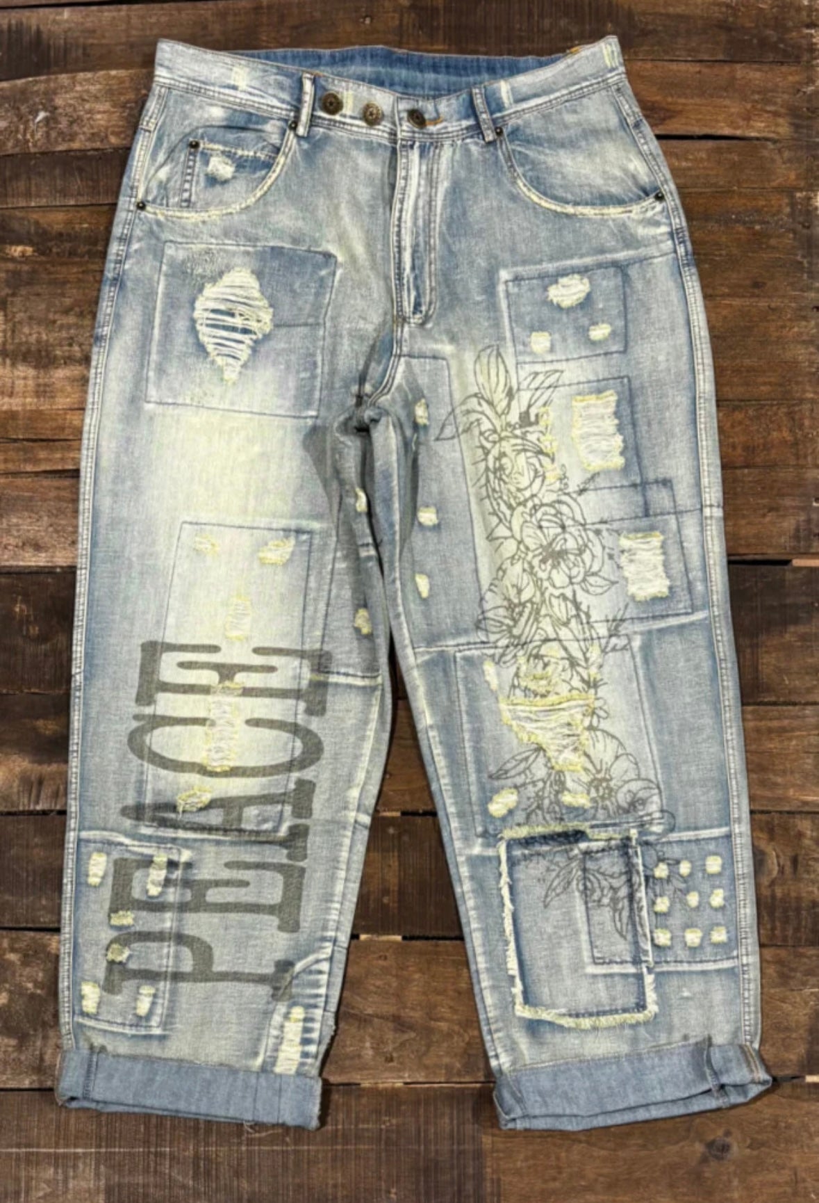 Peace and Love Jeans