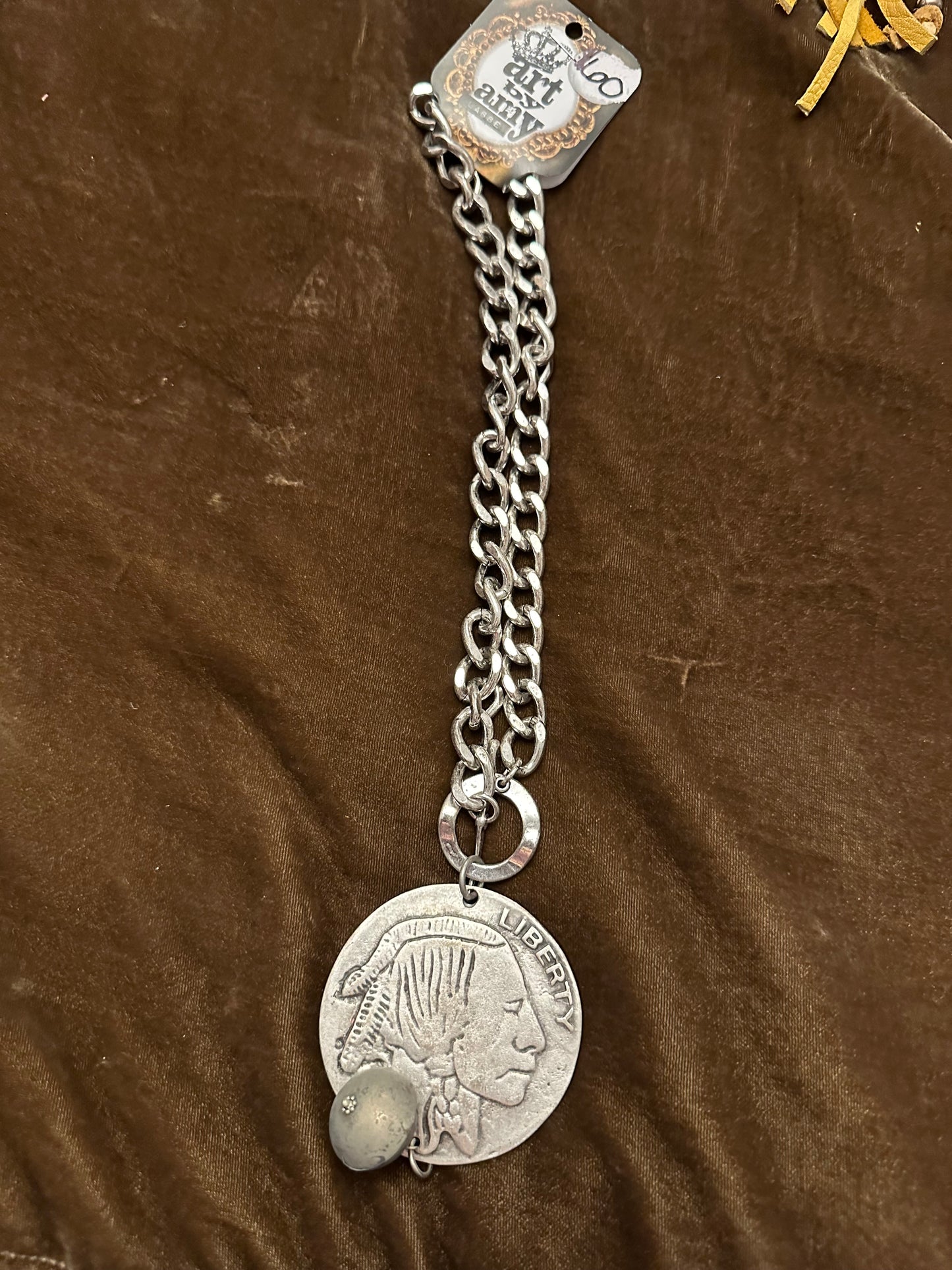 Art By Amy Buffalo Nickel Necklace