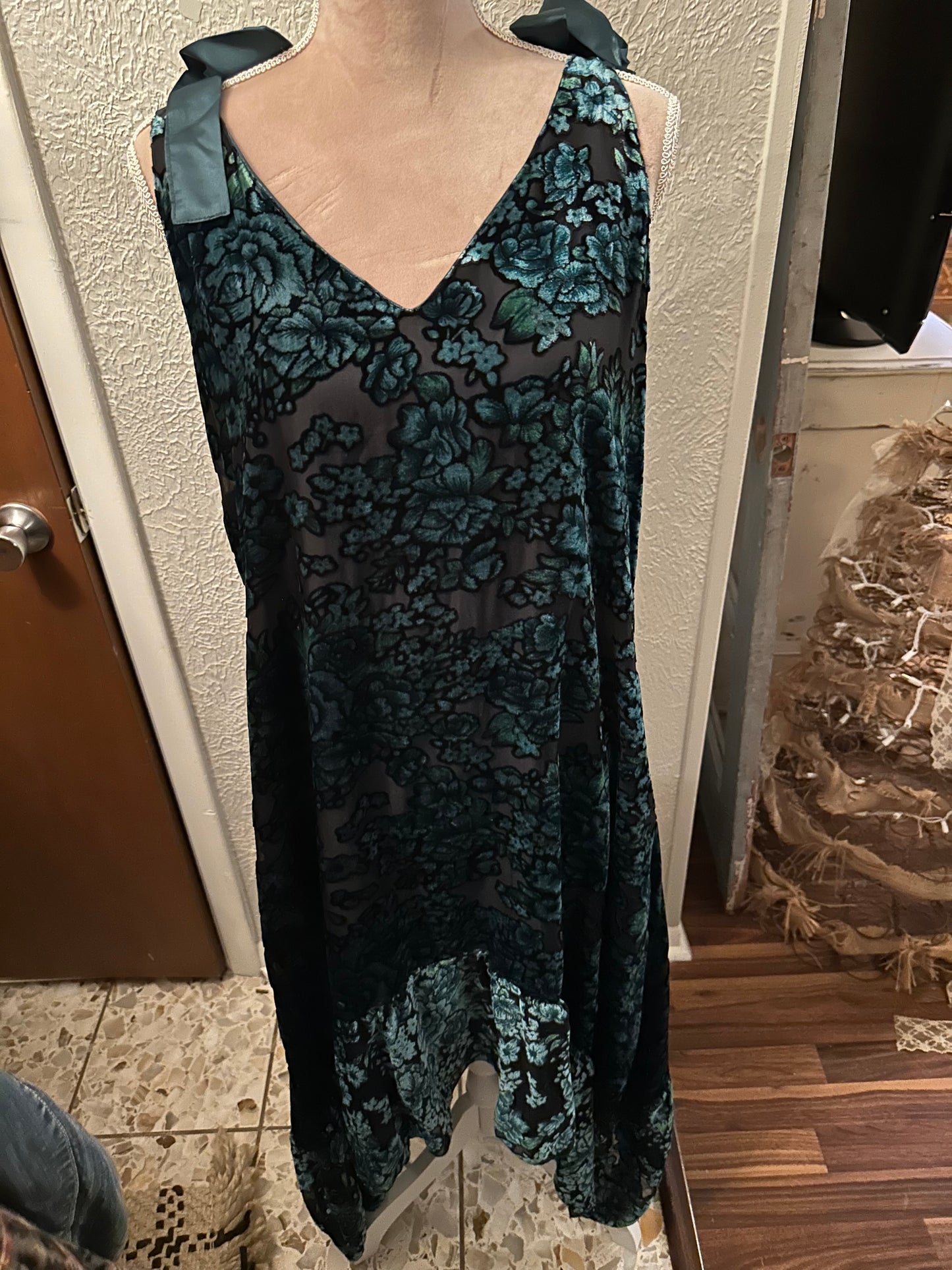 Rare bird velvet dress