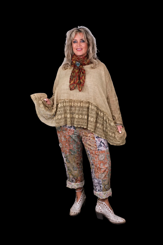 Meadow Wind Top- Oatmeal