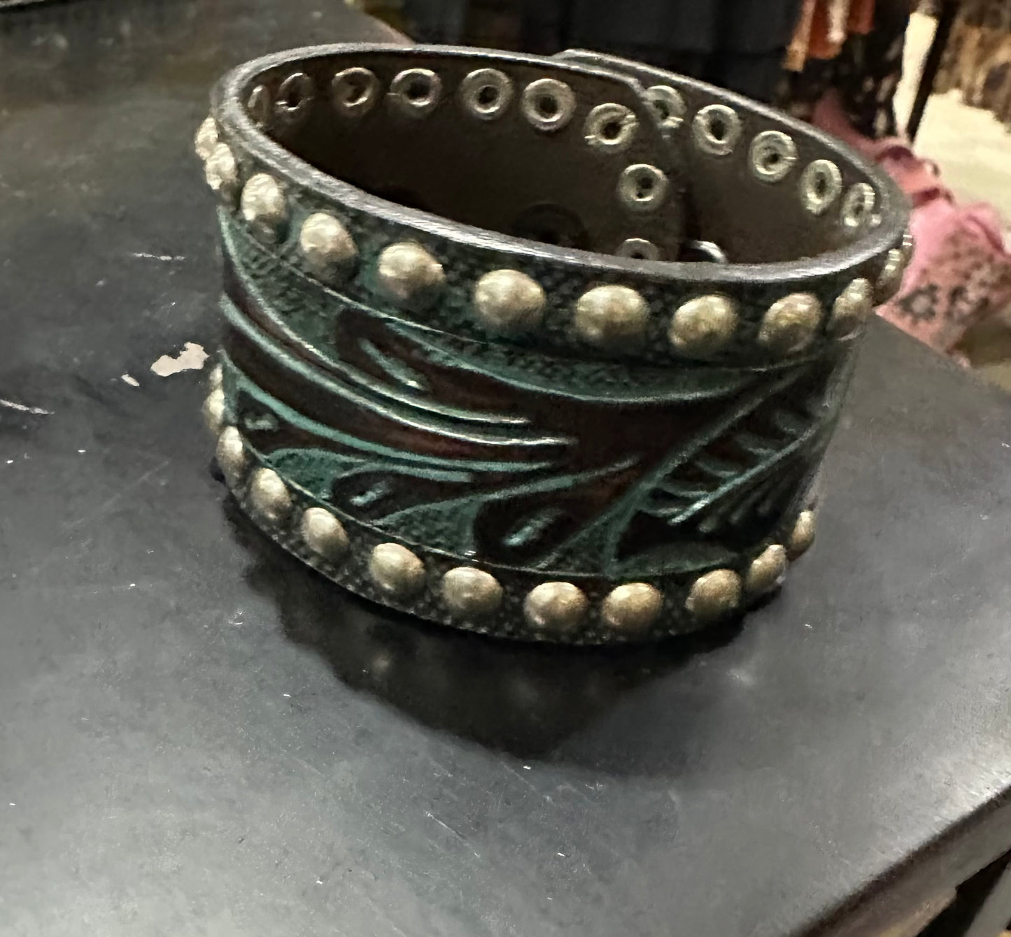 A Rare Bird Leather Bracelet