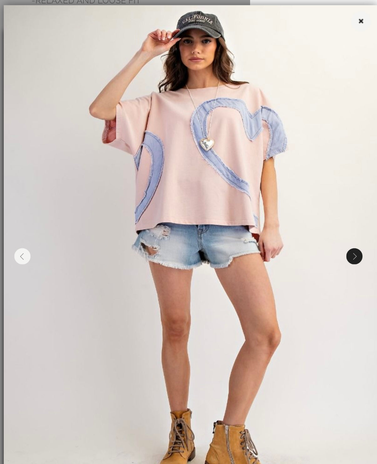 Easel Heart Patch short sleeve shirt