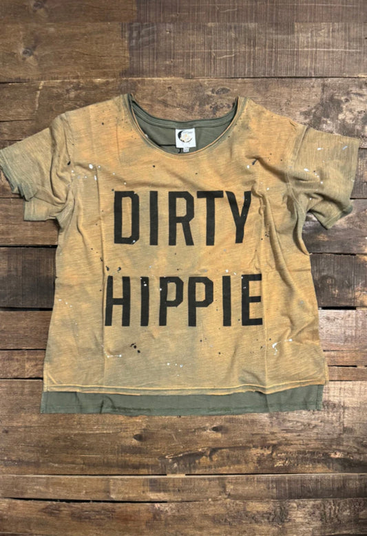 Dirty Hippie Tee - Vintage Olive