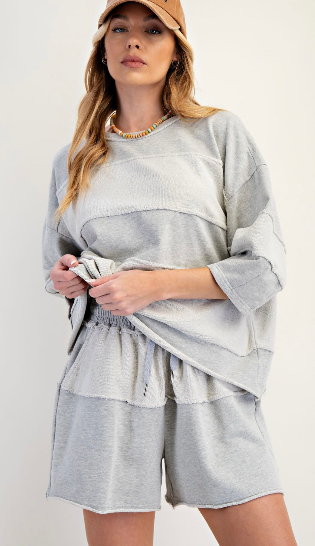 Mineral Washed Terry Knit Top
