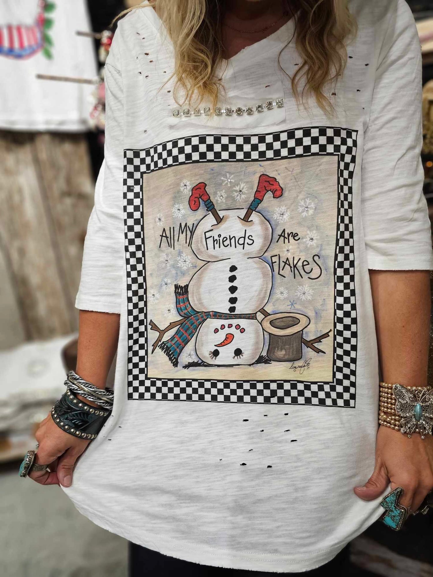 A Rare Bird Snowman shirt