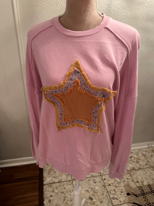 Easel star shirt pink