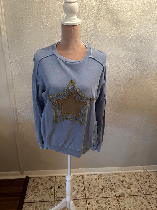 Easel long sleeve star shirt