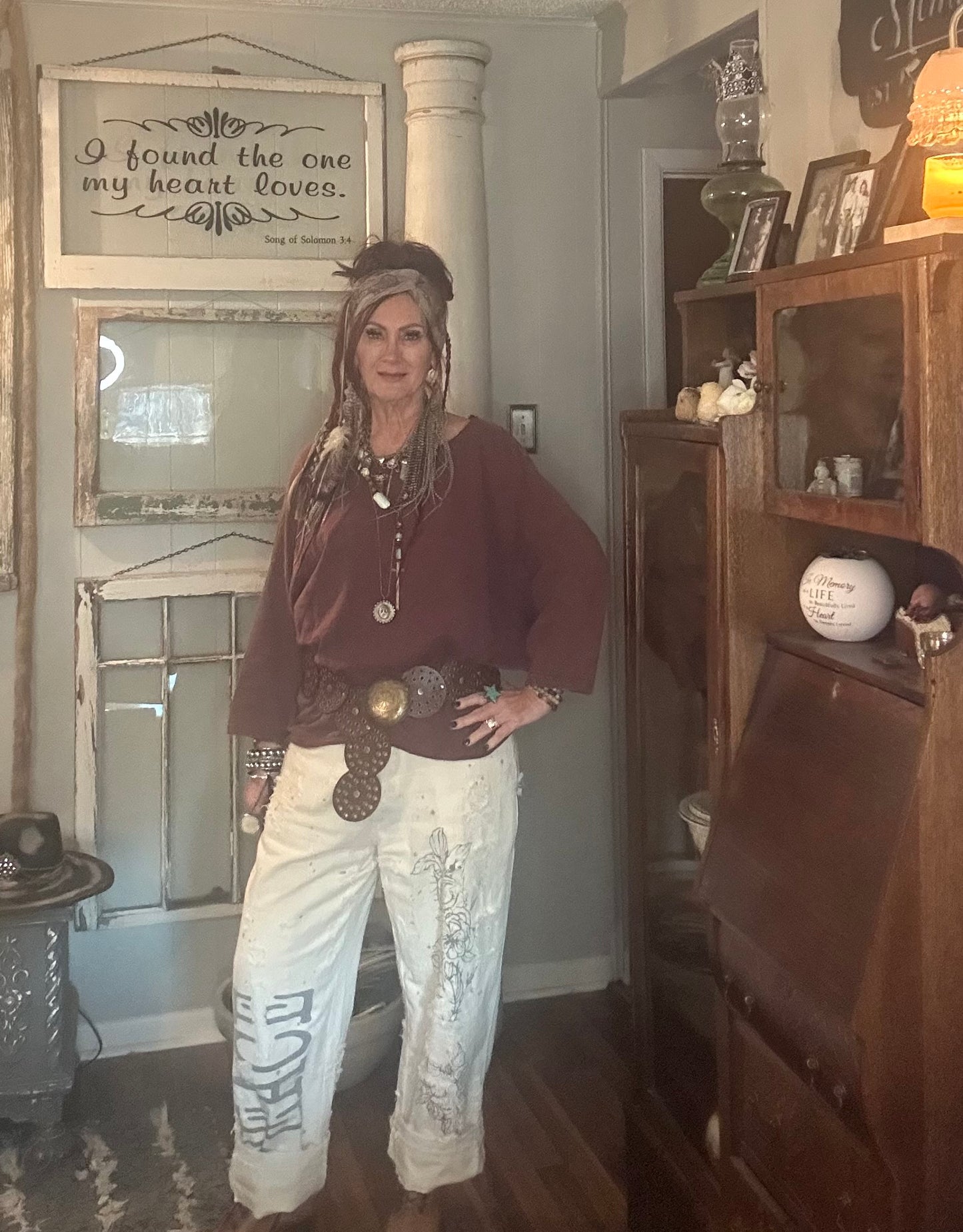 Jaded Gypsy Be Free Top Plum