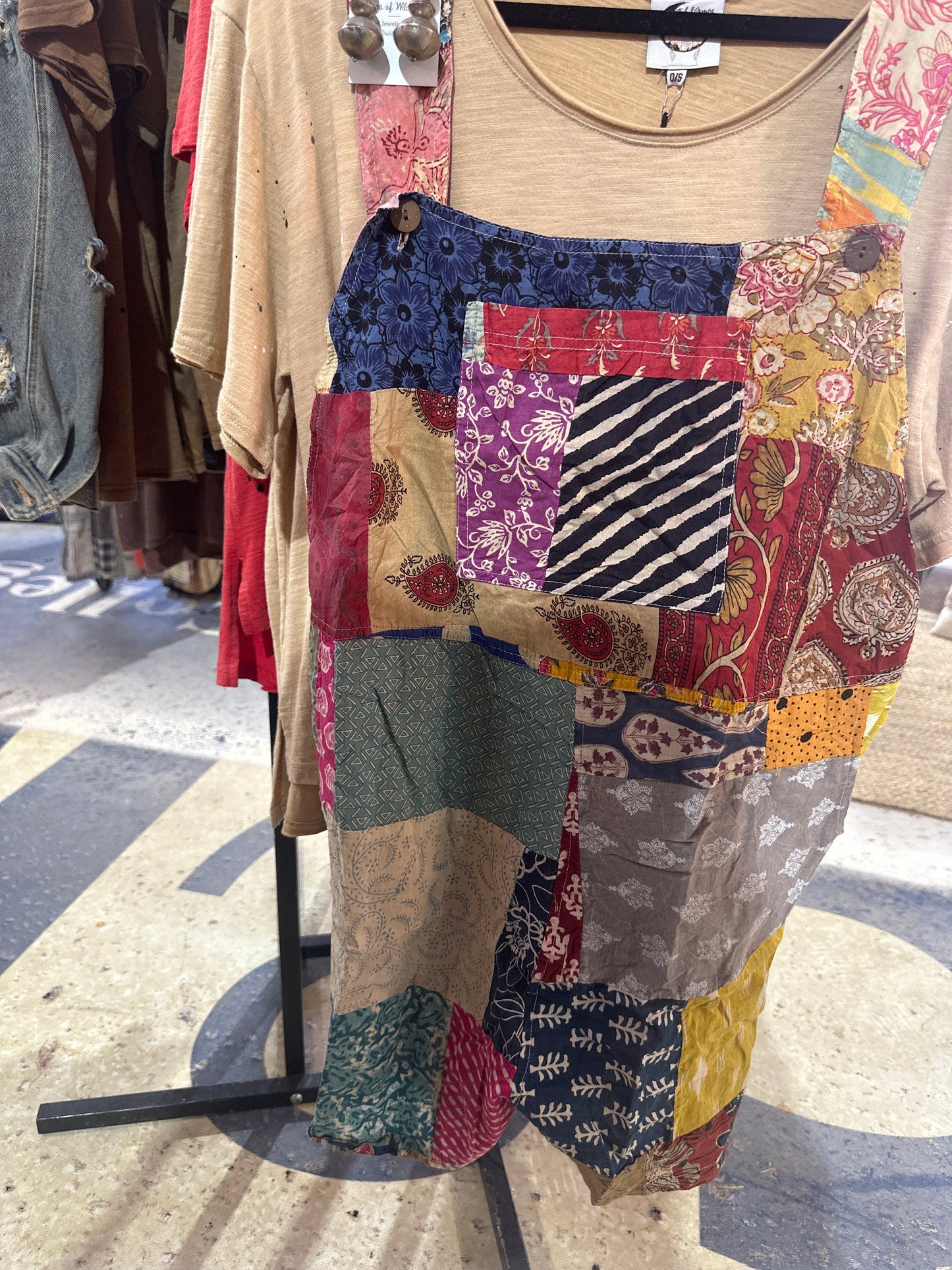 JG- Patchwork Sunrise Overalls