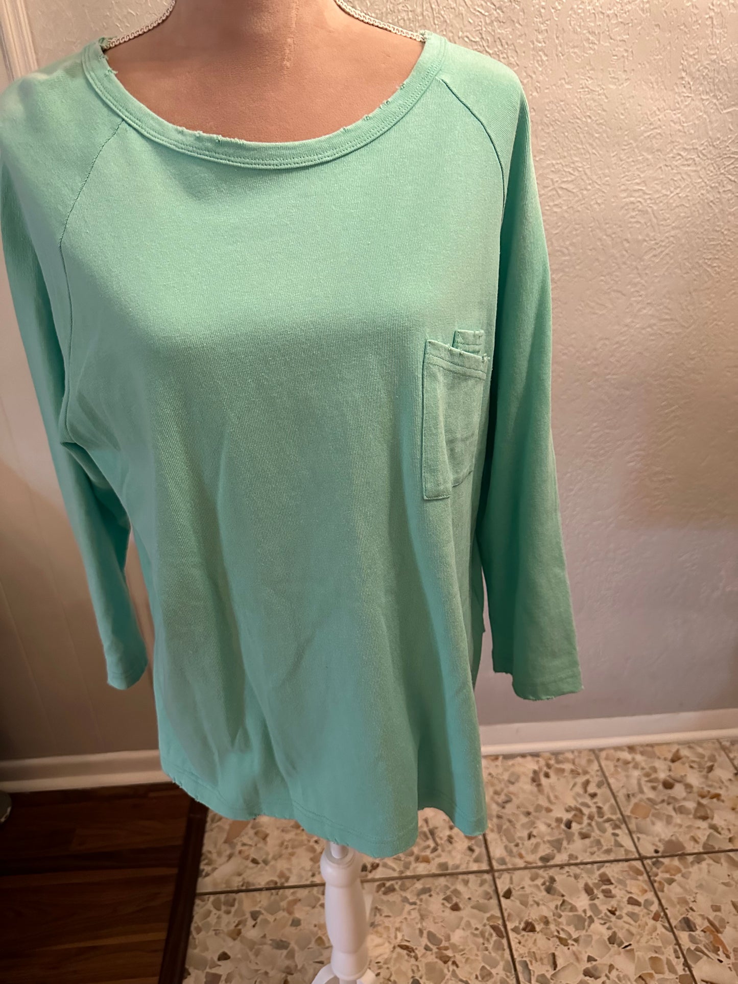 Mint Green long sleeve Jaded Gypsy shirt