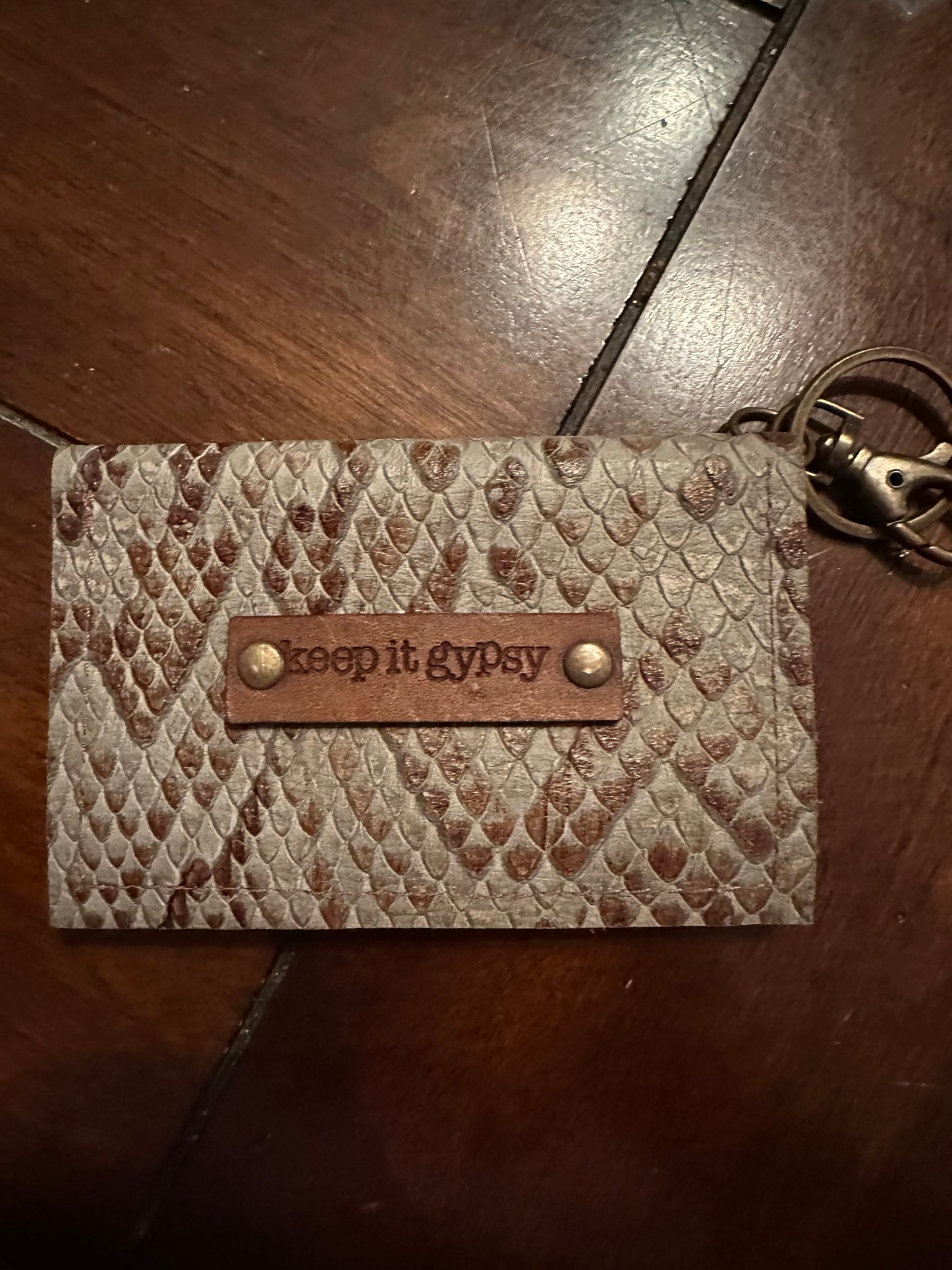 Keeping it Gypsy keychain wallet