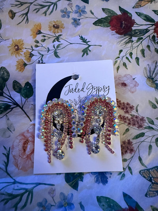 Rhinestone Jaded Gypsy earrings